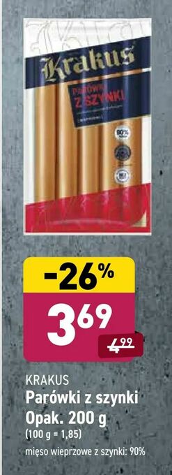 ALDI Parówki z szynki oferta