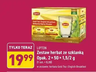 ALDI Zestaw herbat ze szklanką Opak. 2 × 50 × 1,5/2 g oferta