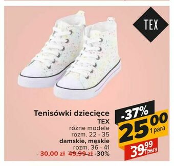 Carrefour Tenisówki dziecięce oferta