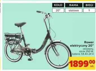 Carrefour Rower elektryczny 20" oferta