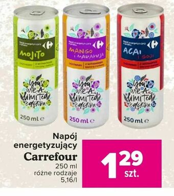 Carrefour Napój energetyzujący oferta