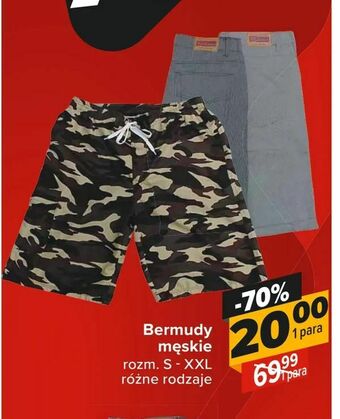 Carrefour Bermudy męskie oferta