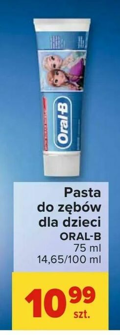 Carrefour Pasta do zębów dla dzieci oferta