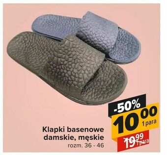 Carrefour Klapki basenowe damskie, męskie oferta
