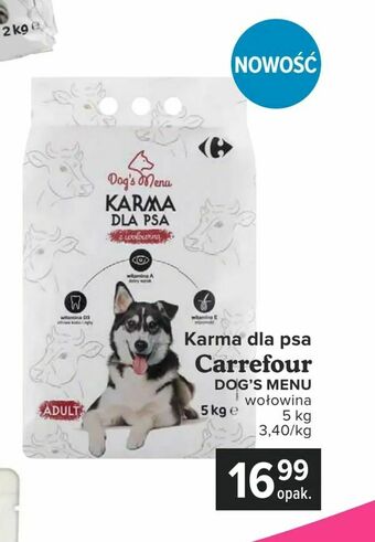 Carrefour Karma dla psa Carrefour oferta