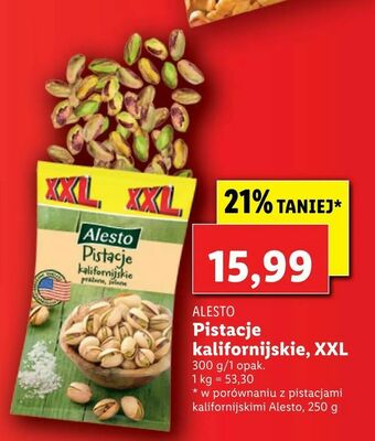 Lidl Pistacje kalifornijskie, XXL oferta