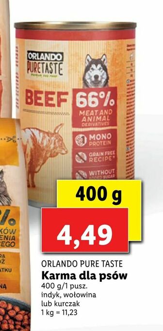 Lidl Karma dla psów oferta