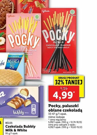 Lidl Pocky, paluszki oblane czekoladą oferta