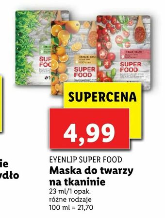 Lidl Maska do twarzy na tkaninie oferta