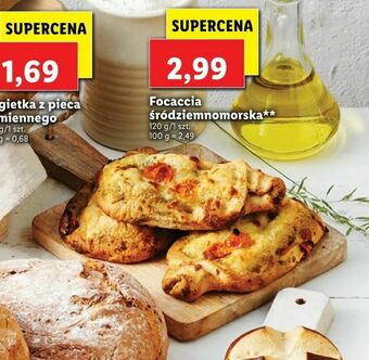 Lidl Focaccia śródziemnomorska** oferta