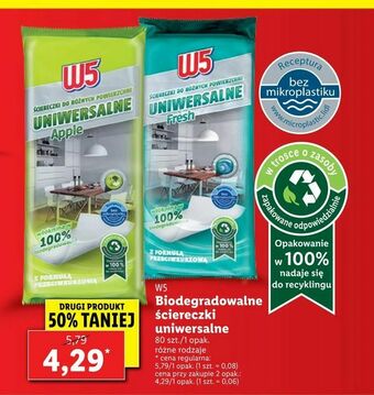 Lidl Biodegradowalne ściereczki uniwersalne oferta
