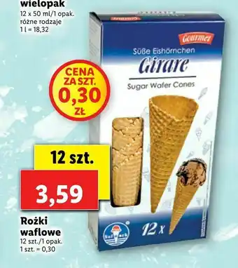 Lidl Rożki waflowe oferta