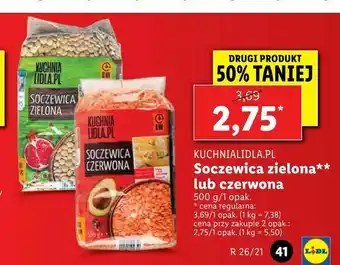 Lidl Soczewica zielona** lub czerwona oferta