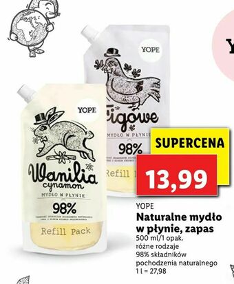 Lidl Naturalne mydło w płynie, zapas oferta
