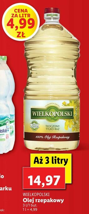 Lidl Olej rzepakowy oferta