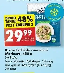 Biedronka Krewetki białe vannamei 1 SZT 450 G oferta