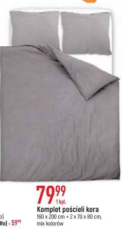 E.Leclerc Komplet pościeli kora 160 x 200 + 2 70 80 cm oferta