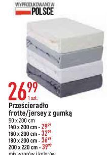 E.Leclerc Prześcieradło jersey z gumką 200 x 220 cm oferta