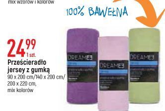 E.Leclerc Przescieradło jersey z gumką 90 x 200 cm oferta