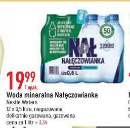 E.Leclerc Woda delikatnie gazowana nałęczowianka oferta