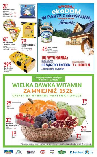 E.Leclerc Ser mozzarella bez laktozy buona oferta