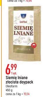 E.Leclerc Siemię lniane złociste oleofarm oferta