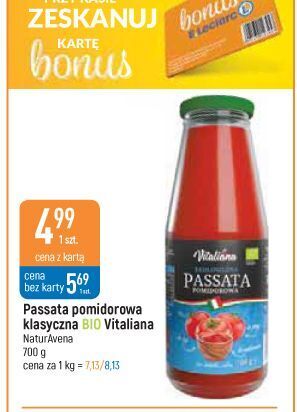 E.Leclerc Passata pomidorowa vitaliana oferta