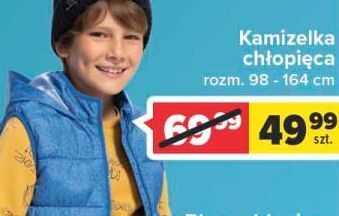 Carrefour Kamizelka chłopięca 98-164 cm oferta