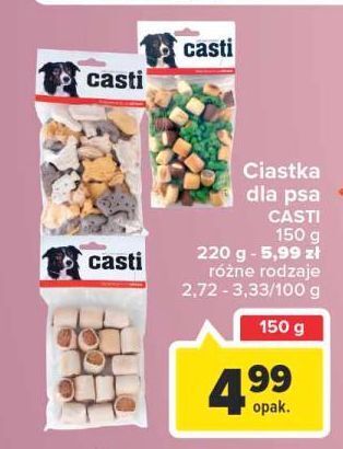 Carrefour Ciasteczka dla psa mix casti oferta