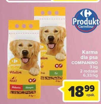 Carrefour Karma dla psa wołowina warzywa carrefour oferta