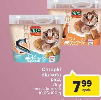 Carrefour Chrupki dla kota z kurczakiem riga oferta