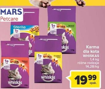 Carrefour Karma dla kota z kurczakiem whiskas oferta