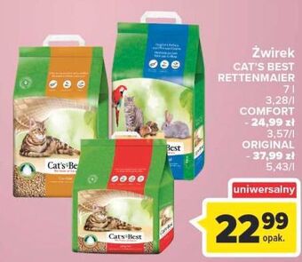 Carrefour Żwirek dla kota original cat's best oferta