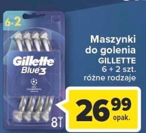 Carrefour Maszynka do golenia champions league gillette blue 3 oferta