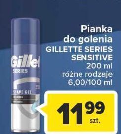 Carrefour Pianka do golenia sensitive skin gillette series oferta