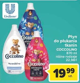 Carrefour Płyn do płukania tkanin coccolino sensitive oferta