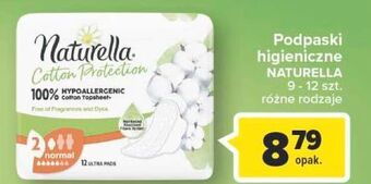 Carrefour Podpaski normal naturella cotton protection oferta