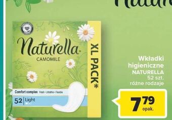 Carrefour Wkładki higieniczne light camomile naturella plus oferta