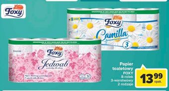 Carrefour Papier toaletowy foxy jedwab oferta