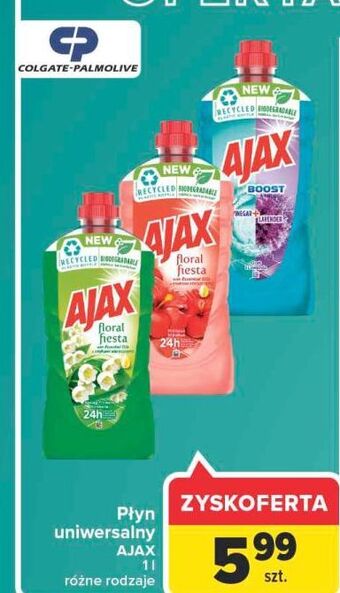 Carrefour Płyn do mycia ocet & lawenda ajax boost oferta