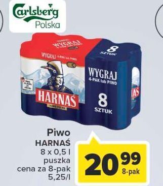 Carrefour Piwo harnaś jasne pełne oferta