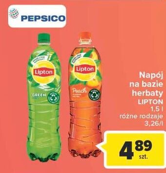 Carrefour Herbata mrożona classic lipton green ice tea oferta