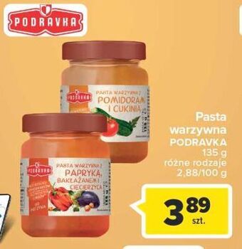 Carrefour Pasta warzywna z papryką bakłażanem i ciecierzycą podravka oferta