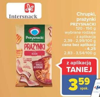 Carrefour Prażynki bekonowe przysnacki oferta