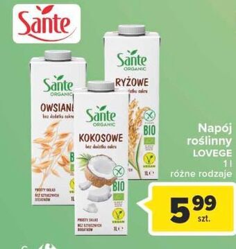 Carrefour Napój owsiany sante oferta