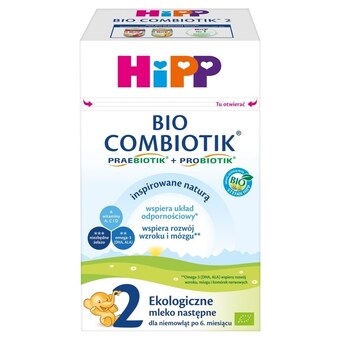 Carrefour Hipp 2 bio combiotik ekologiczne mleko następne dla niemowląt po 6. miesiącu 550 g oferta