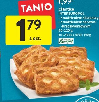 Intermarche Ciastko z nadzieniem serowo-brzoskwiniowym inter europol oferta
