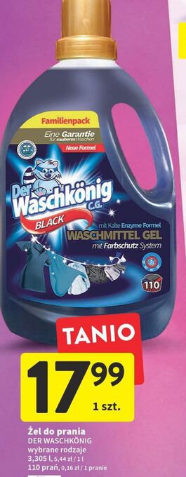 Intermarche Żel do prania black der waschkonig oferta