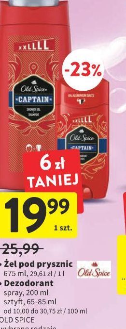 Intermarche Zel pod prysznic old spice captain oferta