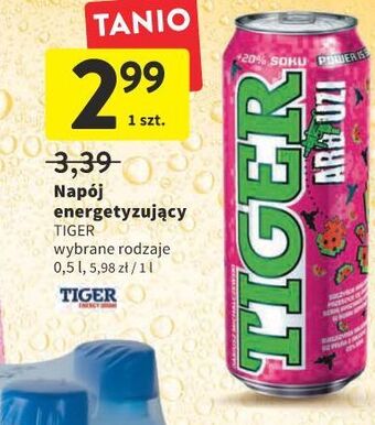 Intermarche Napój arbuz tiger energy drink oferta